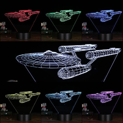 

3D LED Desk Lamp Illusion Colorful Plastic Base Table Night Light Multicolored Unique Shape Home Use Indoor Decoration Surprise