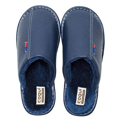 

Cool fun coqui winter cotton slippers couple home indoor warm leather slippers female leather red 4041 CQ4055