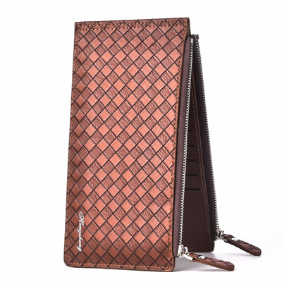 

Business Wallet mens card mobile phone bag light double zipper wallet