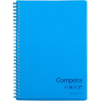 

Согласованные (COMIX) CPA5801 Compera двойной спирали лицо ПП / блокнот А5 80 через зеленый эту страницу
