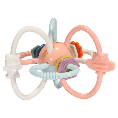 

Beiens beiens educational toys baby toys teeth plastic Manhattan hand ball baby teether molars baby toys 0-1 years old 1022-12Y