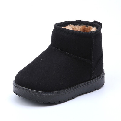 

COMFY KID Winter Warm Child Snow Boots Shoes Plush Thicker Sole Boys Girls Snow Boots Shoes Size 22-33 Baby Toddler Shoes