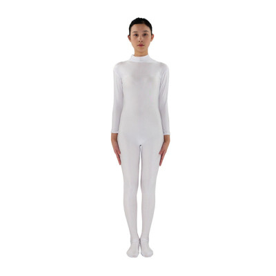 

24 Hrs Shipped Out Womens Unitards Fleshcolor Back Zippder Turleneck Unitards Womens Dacewears Yoga Footed Costumes