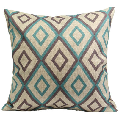 

Cntomlv hot sale Vintage Geometric Flower Cotton Linen Throw Pillow Case Cushion Cover Home