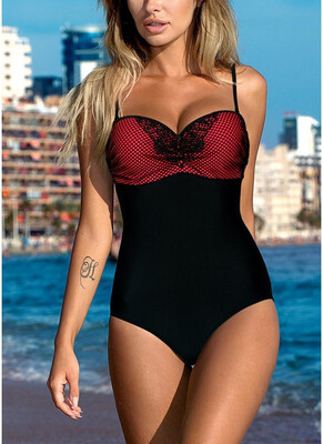 

2018 Women One-Piece Swimsuit African Monokini Push Up Padded Bikini Bathing Suit