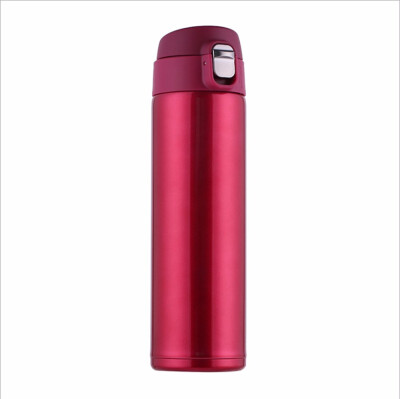 

FOCAILAI One click open Water Bottle Double Wall Vacuum Insulated Stainless Steel Water BottleTravel Coffee Mug Wide MouthHigh-