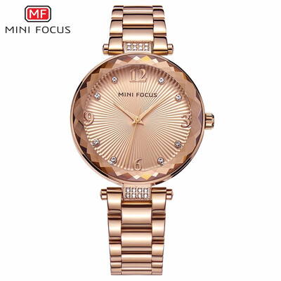 

MINI FOCUS Fashion Stainless Steel Strap Women Quartz Watch MF0038L
