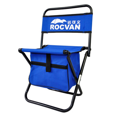 

Novo ROCVAN Norcault outdoor folding chair bench portable portable fishing chair bench thickened back horse razor stool L162