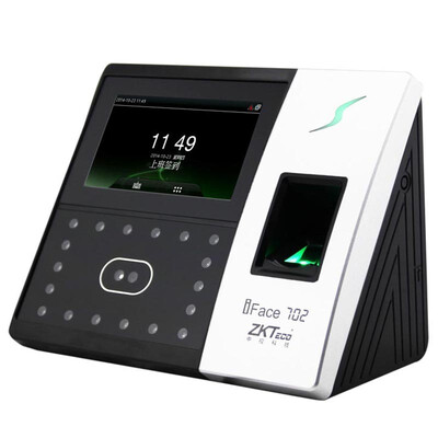 

В контрольной мудрости (ZKTeco) iFace702 лицо / лицо, машина для распознавания распознавания отпечатков пальцев