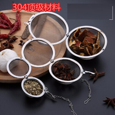 

2pcs Mesh Tea Infuser Reusable Tea Strainer Teapot Stainless Steel Loose Tea Leaf Spice Filter Drinkware Kitchen Accessories