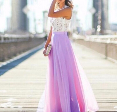 

New Arrival Sring Evening Party Hollow Out Beach Dress Womens Boho Sleeveless Maxi Dress Party dresses