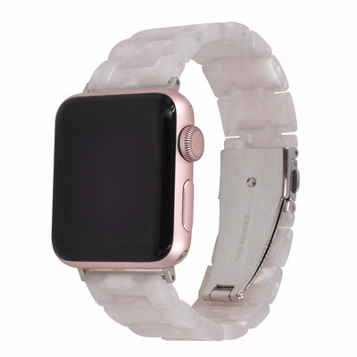 

cozy Resin watchbands for apple watch for iwatch series 123 band 38mm 42mm bracelet fashion female male iwatch Wrist strap