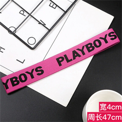 

Sport Yoga Elastic Hair Bands For Adult And Kids Alphabet Letter Headbands Girls Hair Accessories 2018 Hot Sale