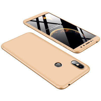 

MOONCASE Three-parts structure design Full Protection Hard Plastic Combination Case for Xiaomi Redmi S2 Gold