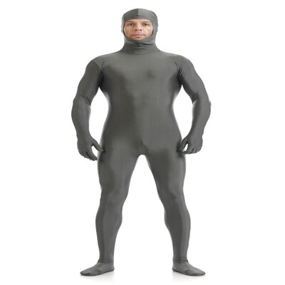 

Gesikai Mens Open Face Zentai Lycra Full Bodysuit Mens Zentai Suit Custom Second Skin Tights Dancewers Halloween Costumes
