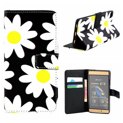 

OONCASE Cute Pattern держателя Кожаный бумажник флип карты с Kickstand Чехол для Huawei Ascend P8