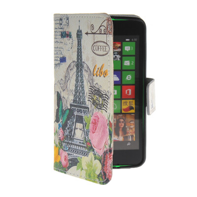 

MOONCASE Pattern Style Leather Side Flip Wallet Card Slot Pouch Stand Shell Back ЧЕХОЛ ДЛЯ Nokia Lumia 630