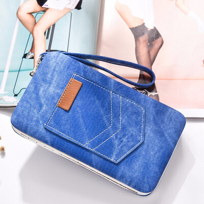 

Long wallet Korean version multi-purpose dual purpose handbag Student Wallet cute