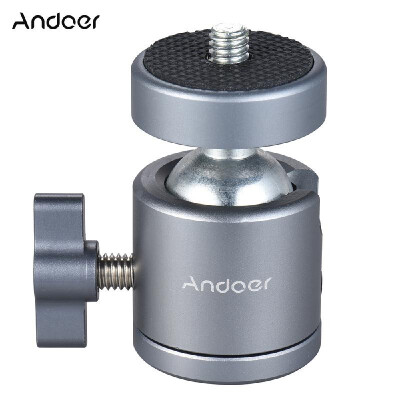 

Andoer Mini Tripod Metal Ball Head Adapter Ballhead Mount with 14" Screw 14" Screw Hole