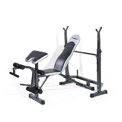 

TOMSHOO Adjustable Multi-Station Weight Bench Flat Decline Sit Up Bench Weight AB Bench Board Exercise Barbell Squat Equipment