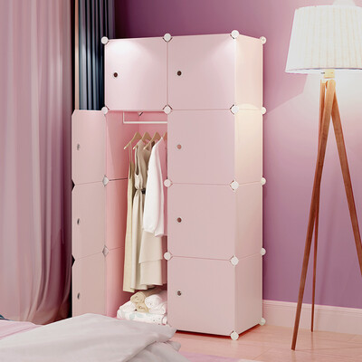 

Silk ColesHome Cartoon Storage Cabinet Locker Combination Toy Storage Box Plastic Simple Wardrobe