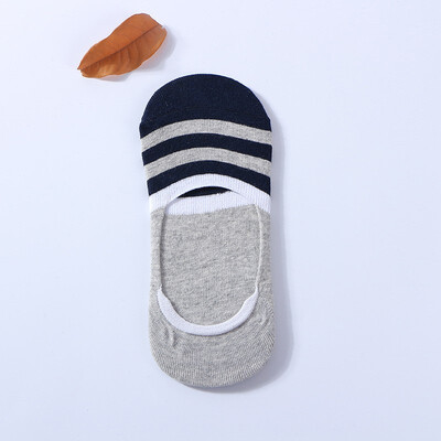

Men&39s Cotton Anti-slip Stealth Boat Socks Striped Shallow Sock