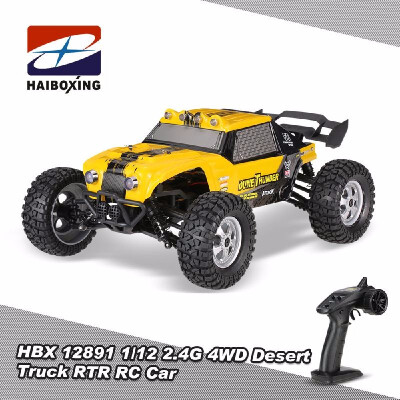 

HBX 12891 112 24G 4WD Waterproof Desert Truck Off-Road Buggy RTR RC Car with LED Lights