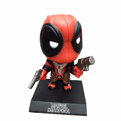 

Q Version Deadpool Action Figure Toy Car Furnishing Articles Model