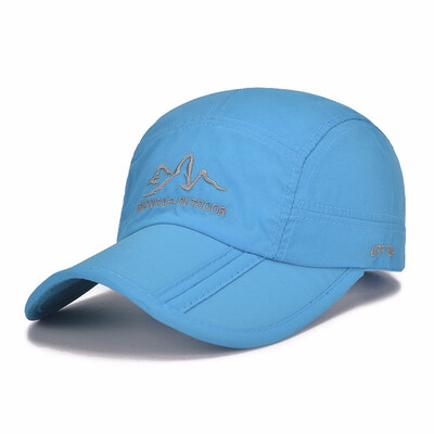 

Summer men&39s hat visor baseball cap sun hat ladies embroidery fishing sunscreen folding cap