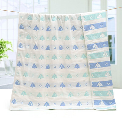 

80 Cotton Knitted Gauze Jacquard Children Covered by Super Soft&Cute Square Baby Children Quilt Towel