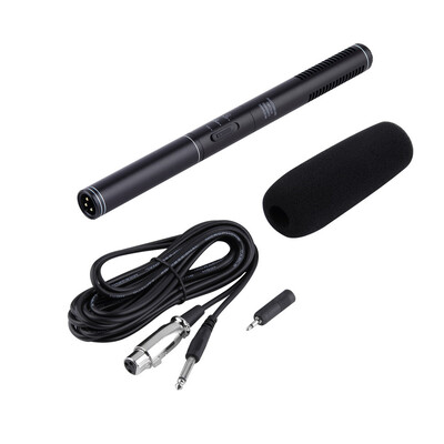 

New Professional Uni-Directional Interview Condenser Cable Microphone Mic Black