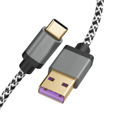 

Vissko 5A fast charge Type-C mobile phone data cable Huawei music line Xiaomi 8 gold-plated head 1m 2 meters