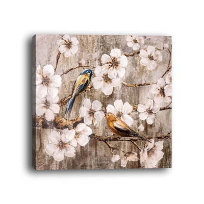 

Framed canvas modern living room bedroom background wall abstract flower decorative painting
