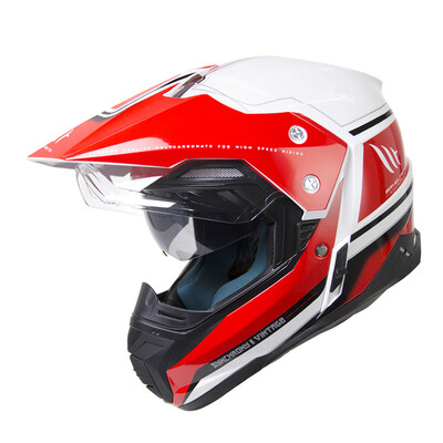 

MT HELMETS 628A motorcycle helmet double lens off-road helmet winter personality cool men&women rally car full helmet helmet white red brewing L code