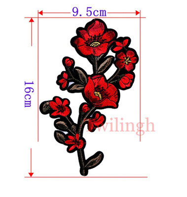 

1 Pcs Top New Brand Clothes Patches Bird Fish Flower Embroidered Patch DIY Iron On Sew Fabric Repair Clothing Wedding Patches