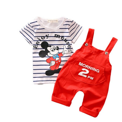 

Cartoon Mouse Baby Boys Clothing Set Toddler Boys Clothes Spring Summer Fashion Kids Clothes T-shirtShorts