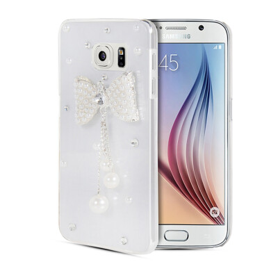 

MOONCASE Luxury Crystal Bling Rhinestone Hard Plastic Back Rubber Shell Case Cover for Samsung Galaxy S6 G9200