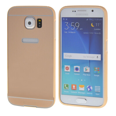 

MOONCASE Galsxy S6 Case 2 IN 1 Hard Bumper insert Back Case Cover for Samsung Galsxy S6 Gold