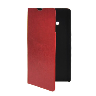 

MOONCASE Slim Leather Side Flip Wallet Card Slot Pouch with Kickstand Shell Back чехол для Nokia Lumia 535 Red