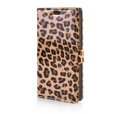

MOONCASE Leopard Skin Leather Side Flip Wallet Card Slot Pouch Stand Shell Back ЧЕХОЛ ДЛЯ LG G3 Stylus D690 Leopard