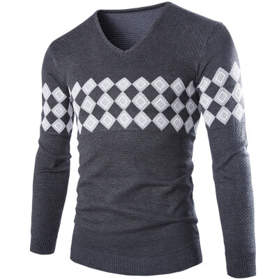 

Zogaa New Men's Sweater V-neck