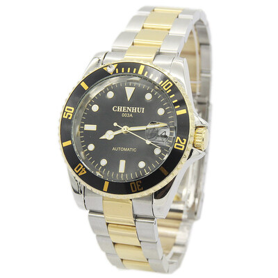 

New Steampunk Sport Auto Mechanical Stainless Steel Men Wrist Watch Black Dial