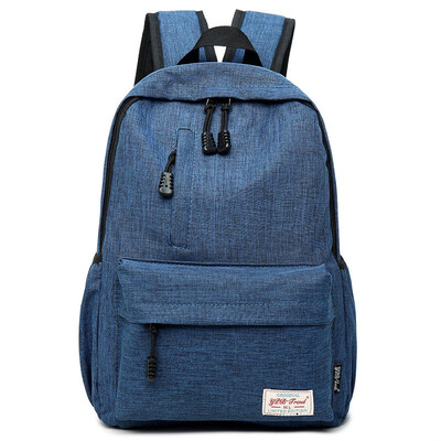 

Pure Color Shoulder Bag Travel Backpack for Middle School Student Bag Female Leisure Couple Rucksack Waterproof