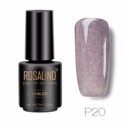 

ROSALIND Black Bottle 7ML Faux Fur Effect P01-12 Gel Nail Polish Nail Art Nail Gel Polish UV LED Long-Lasting 3D Gel Lacquer