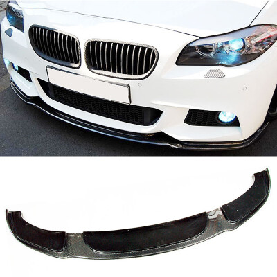 

H Style Carbon fiber Front Bumper Lip Spoiler Fit For BMW 5-Series 535i F10 F18 M-Tech