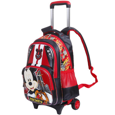 

Disney Children's Bag Men's Backpack Three-dimensional Cartoon Mickey Shoulder Bag Backstab Primary School Student's Bag Bag M606212 Black (send rain cover