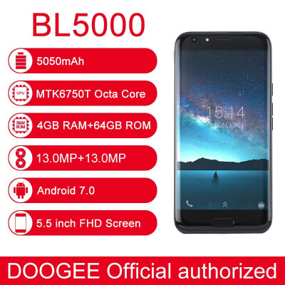 

DOOGEE BL5000 Android 70 Cell Phone 12V2A Quick Charge 5050mAh 55 FHD Octa Core 4GB RAM 64GB ROM Dual 130MP Camera Smartphon