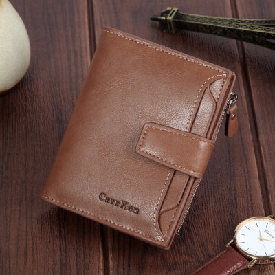 

Short vertical tidal male wallet multifunctional folding personality card student youth