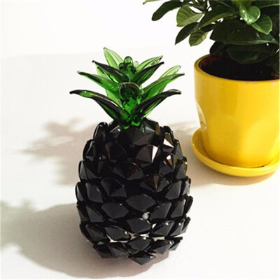 

Crystal pineapple crafts figurines living room lucky wishful mascot pineapple gifts home creative decorations Feng Shui ornaments