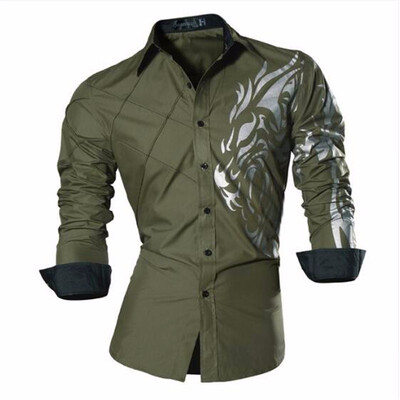 

2018 Spring Autumn Features Shirts Men Casual Jeans Shirt New Arrival Long Sleeve Casual Slim Fit Male Shirts
